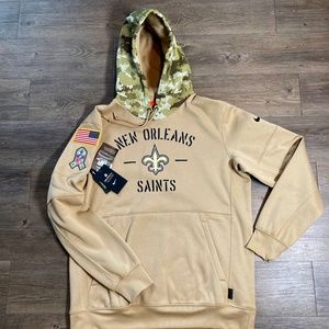 New Orleans Saints, Salute To Serve Hoodie, NWT Large